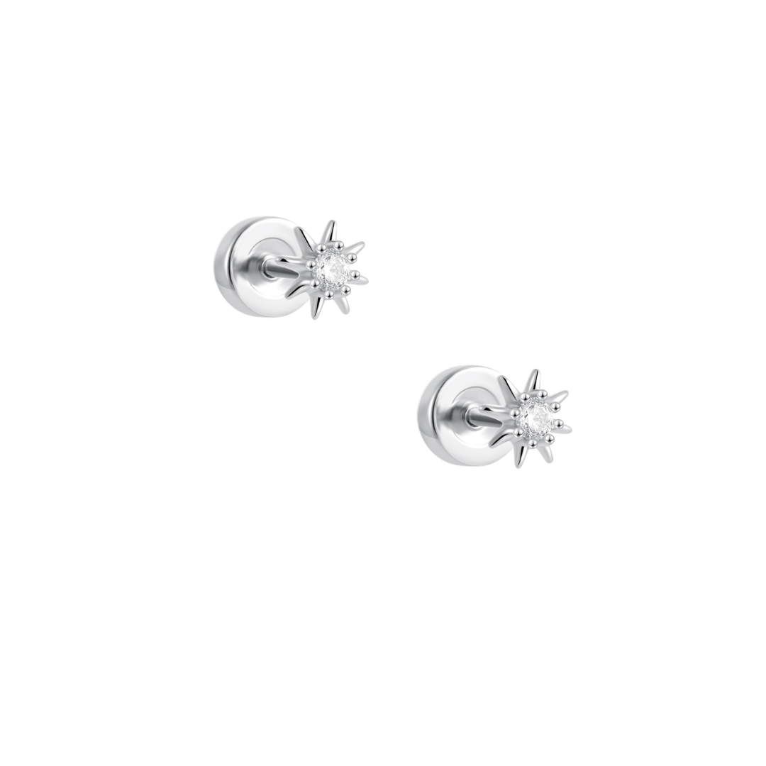 SUNBURST FLAT BACK EARRINGS