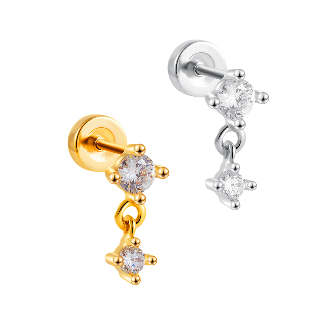 CLEMENTINE FLAT BACK STUDS