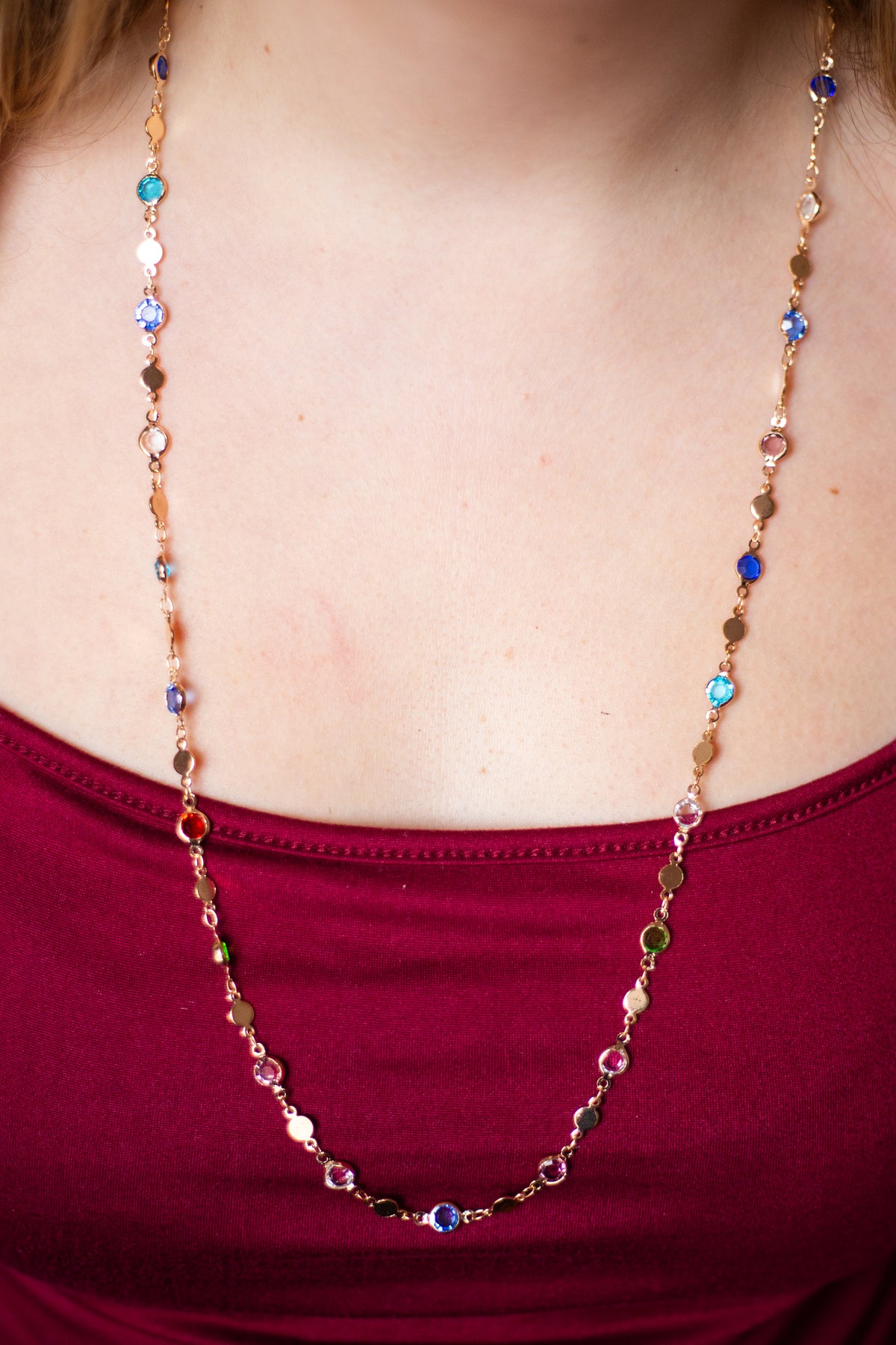 EMMI COLOURFUL GEM NECKLACE