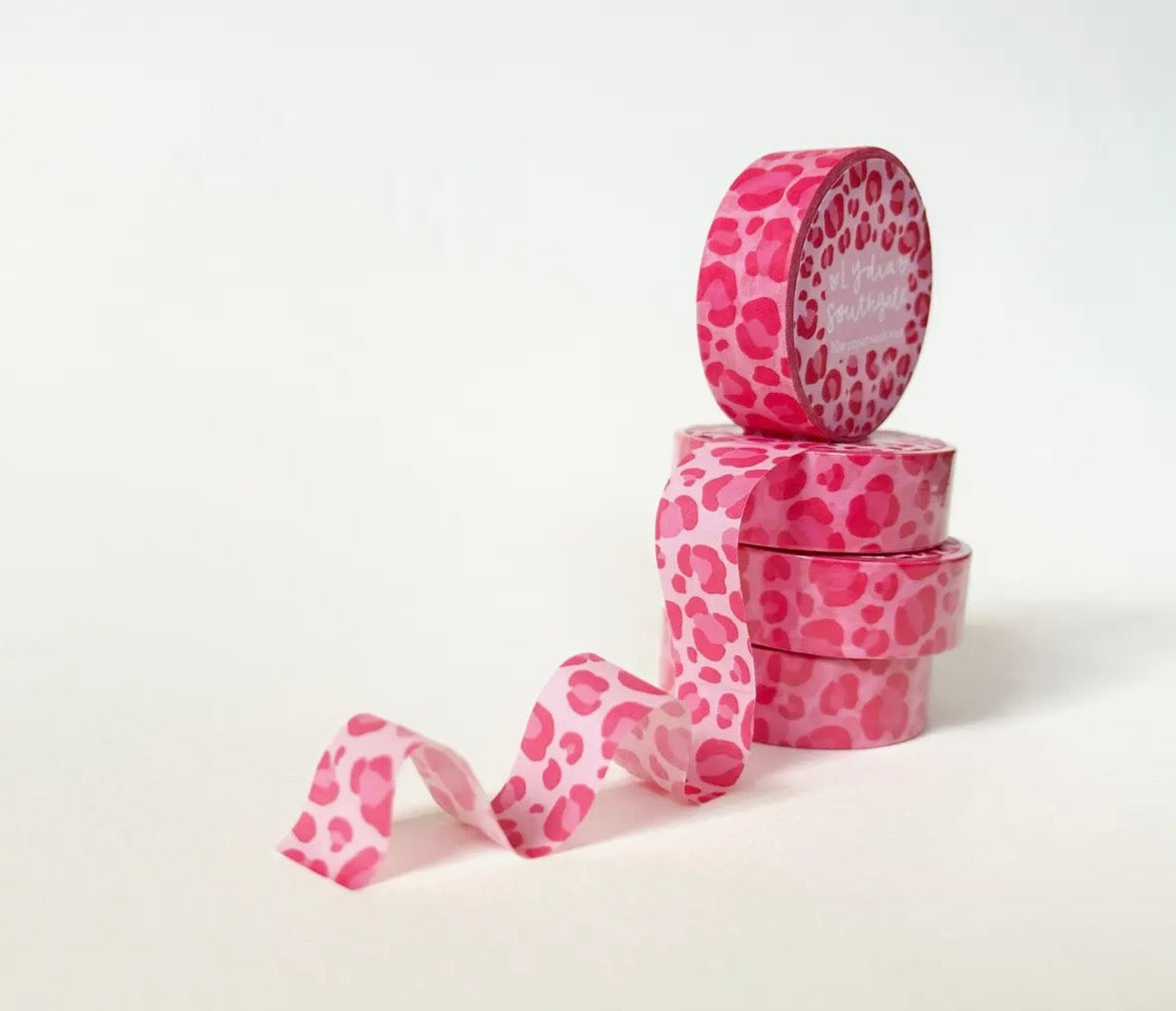 Pink Leopard Print Washi Tape 🐆