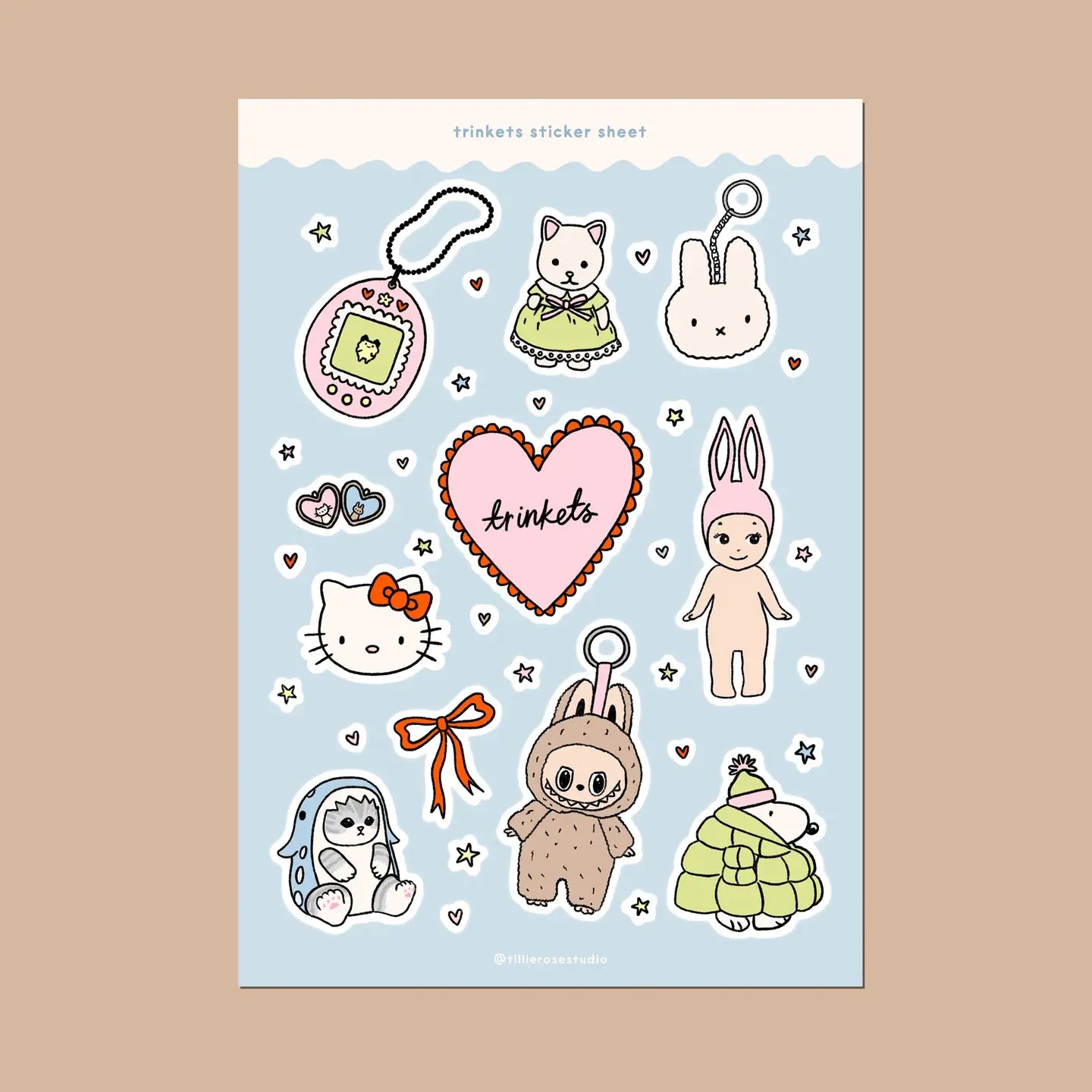 Cute Trinkets Sticker Sheet