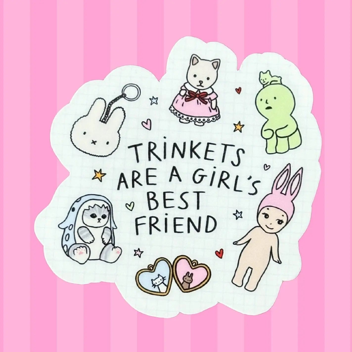 Trinkets Are a Girl’s Best Friend Sticker 💖
