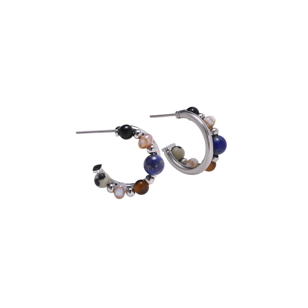 SERENA BEADED HOOPS
