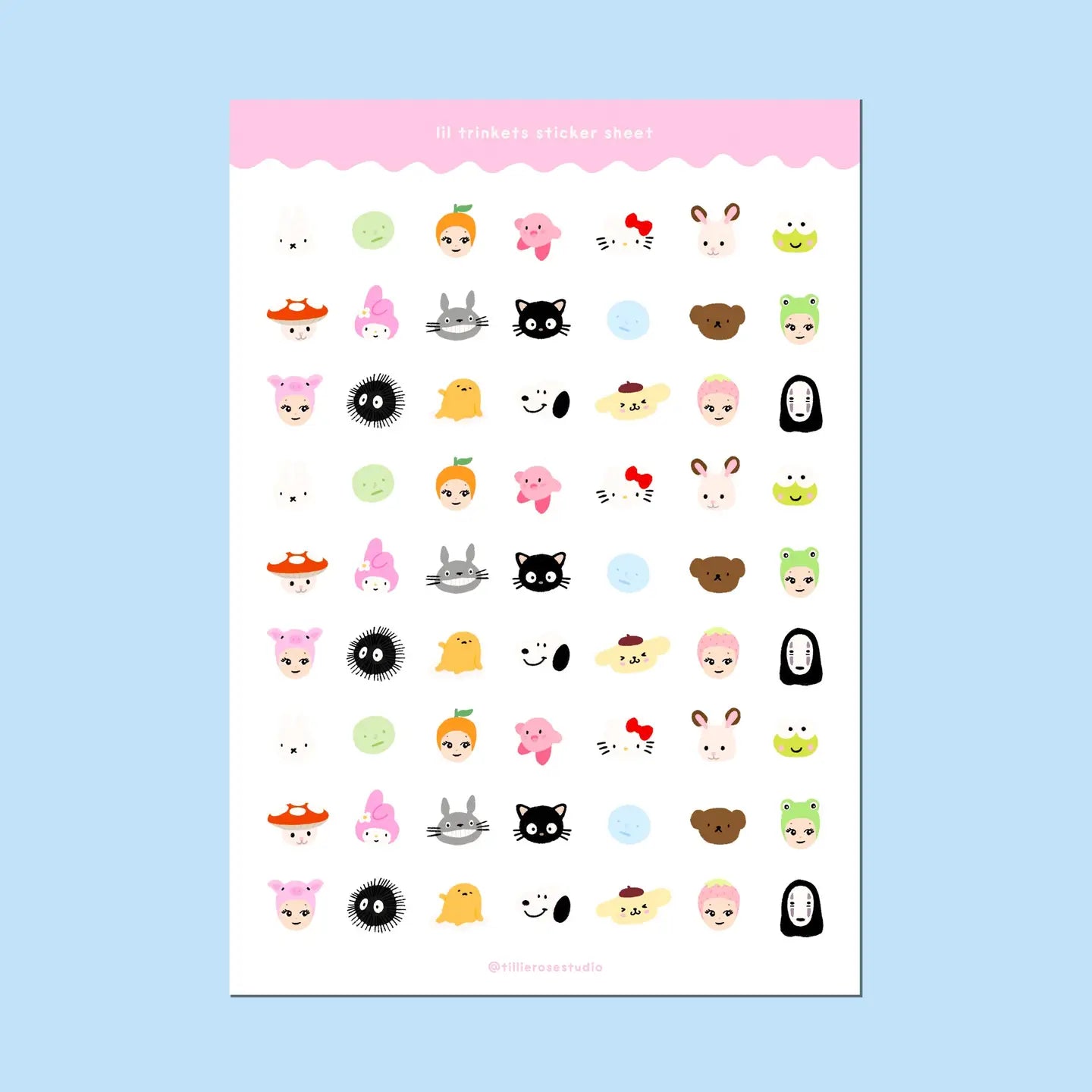 Tiny Trinkets Sticker Sheet 🎀