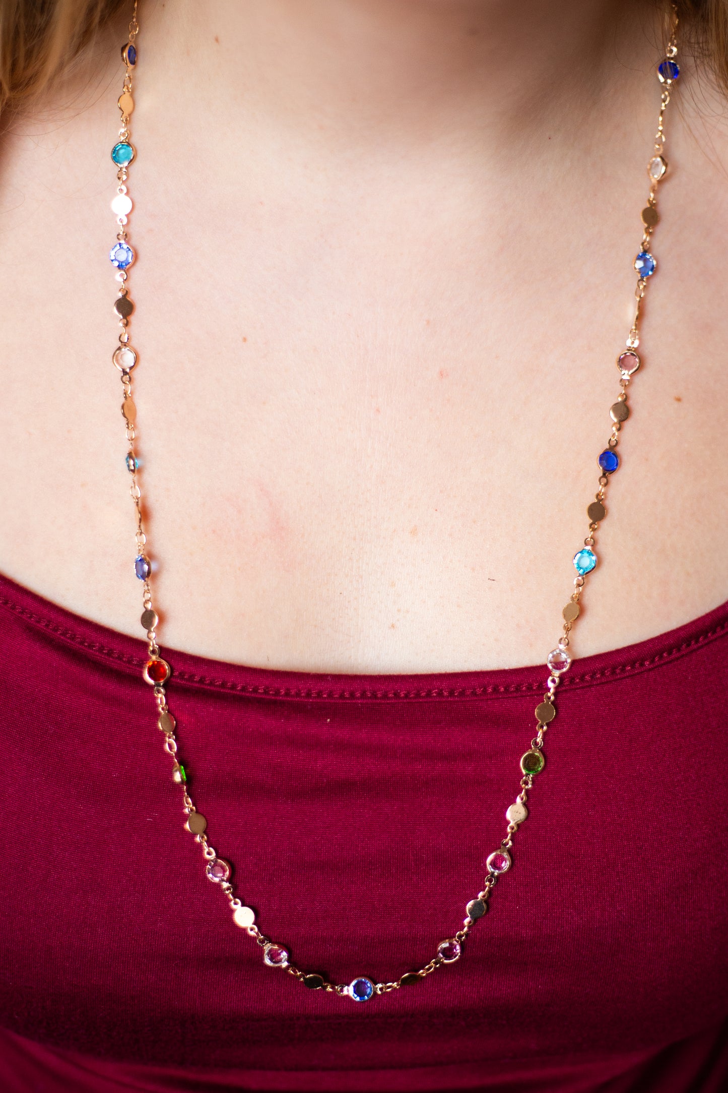 EMMI COLOURFUL GEM NECKLACE