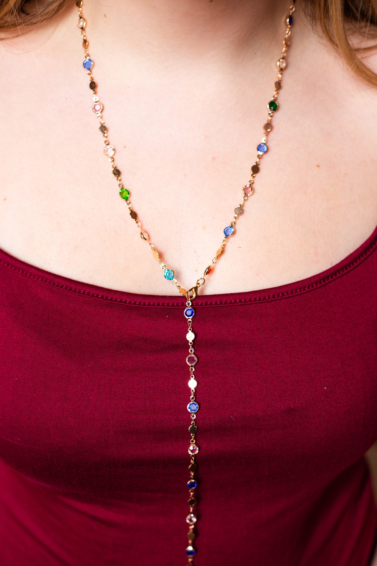 EMMI COLOURFUL GEM NECKLACE