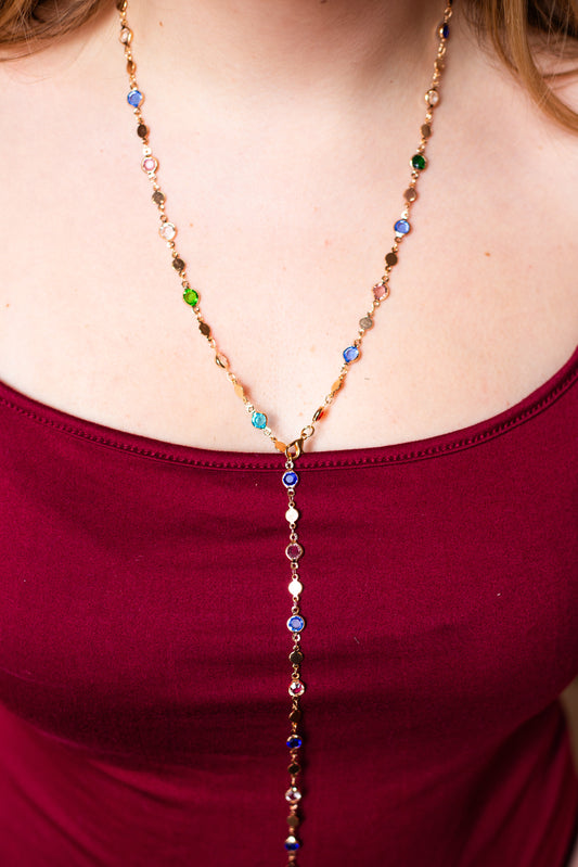 EMMI COLOURFUL GEM NECKLACE