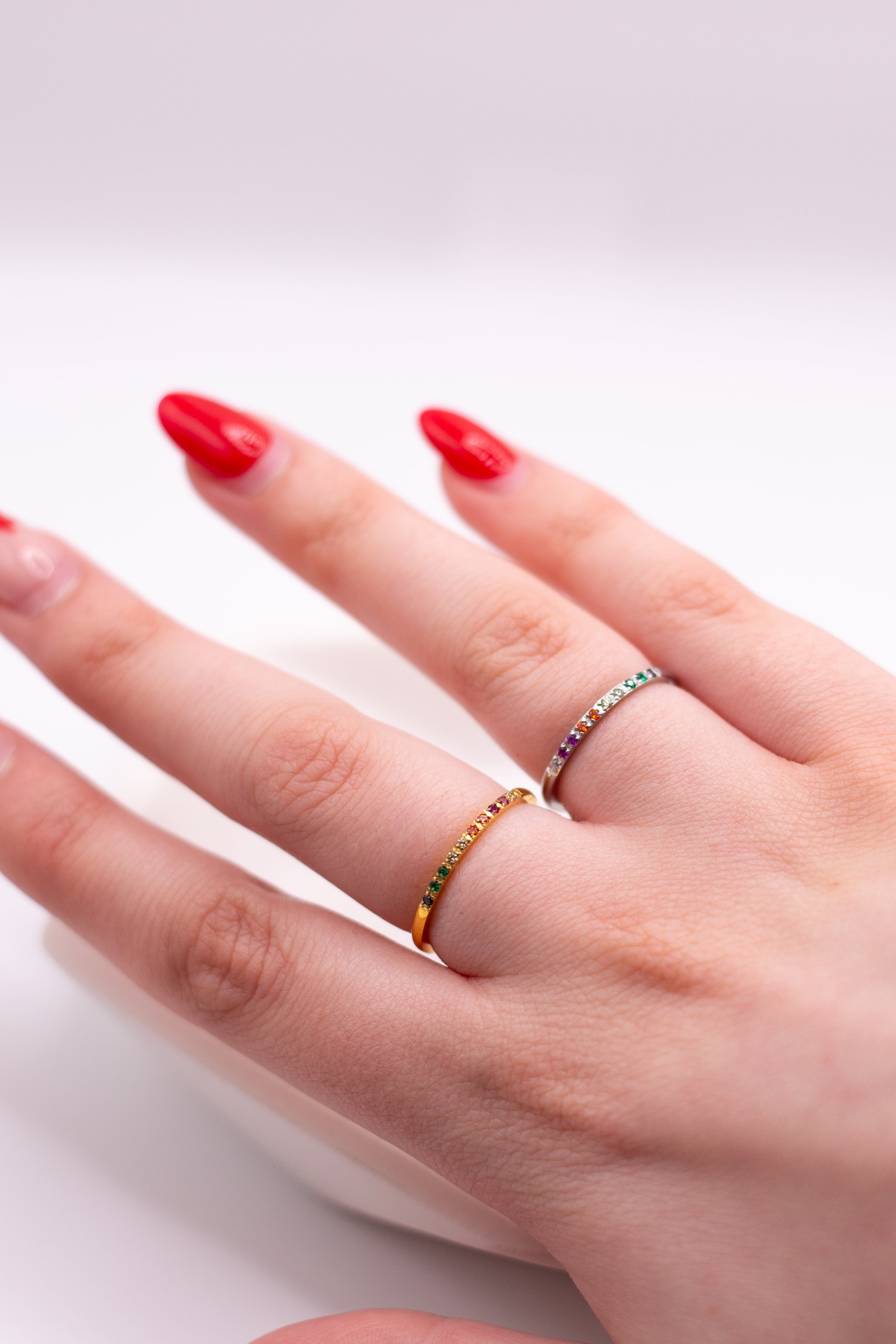 CASSIE COLOURFUL DIAMOND RING – Groovy Studios