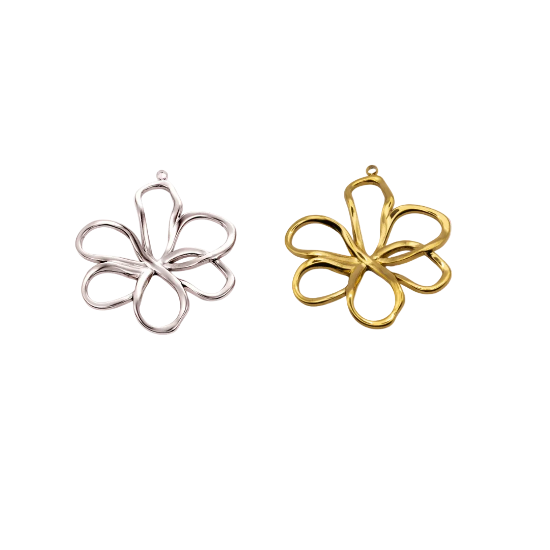 SQUIGGLE FLOWER CHARM