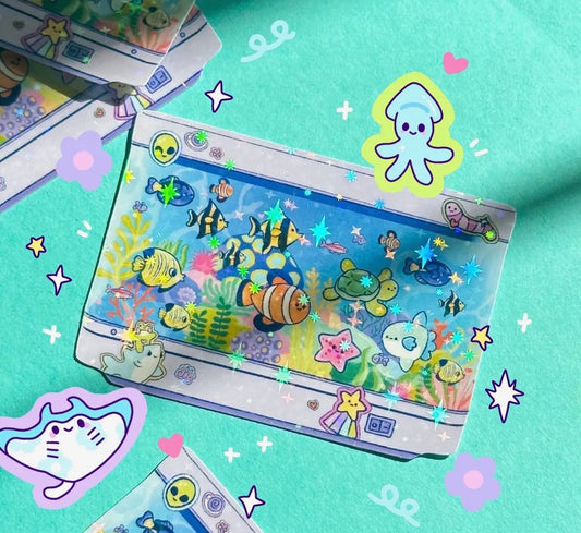 Holographic Fish Tank Sticker