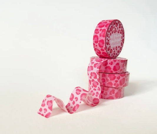Pink Leopard Print Washi Tape 🐆