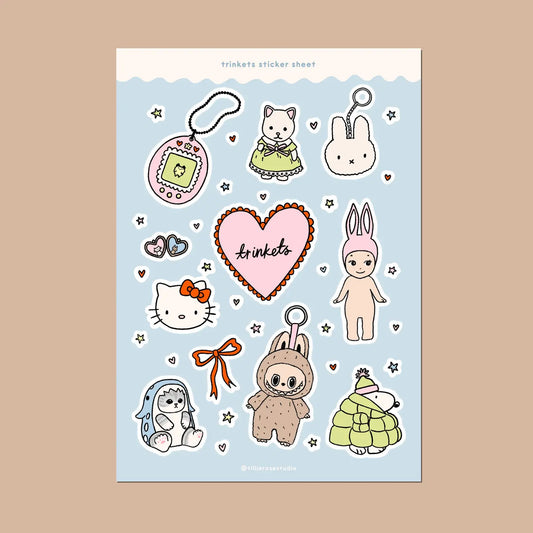 Cute Trinkets Sticker Sheet